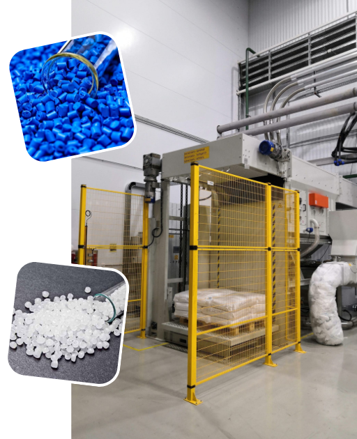 Recepción de materias primas en la Industria Plástica - Vaciado de sacos